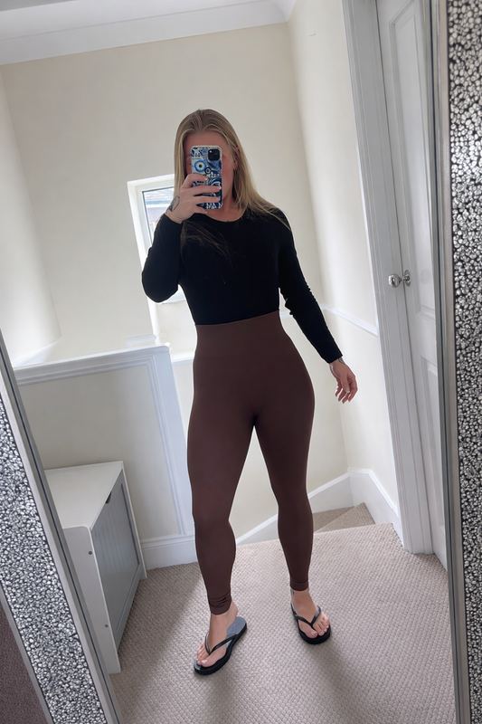 Thick ribbed gym style leggings
