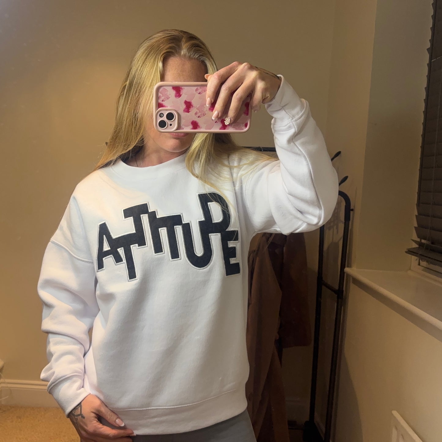 ATTITUDE embroidered oversized jumper