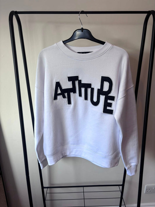 ATTITUDE embroidered oversized jumper