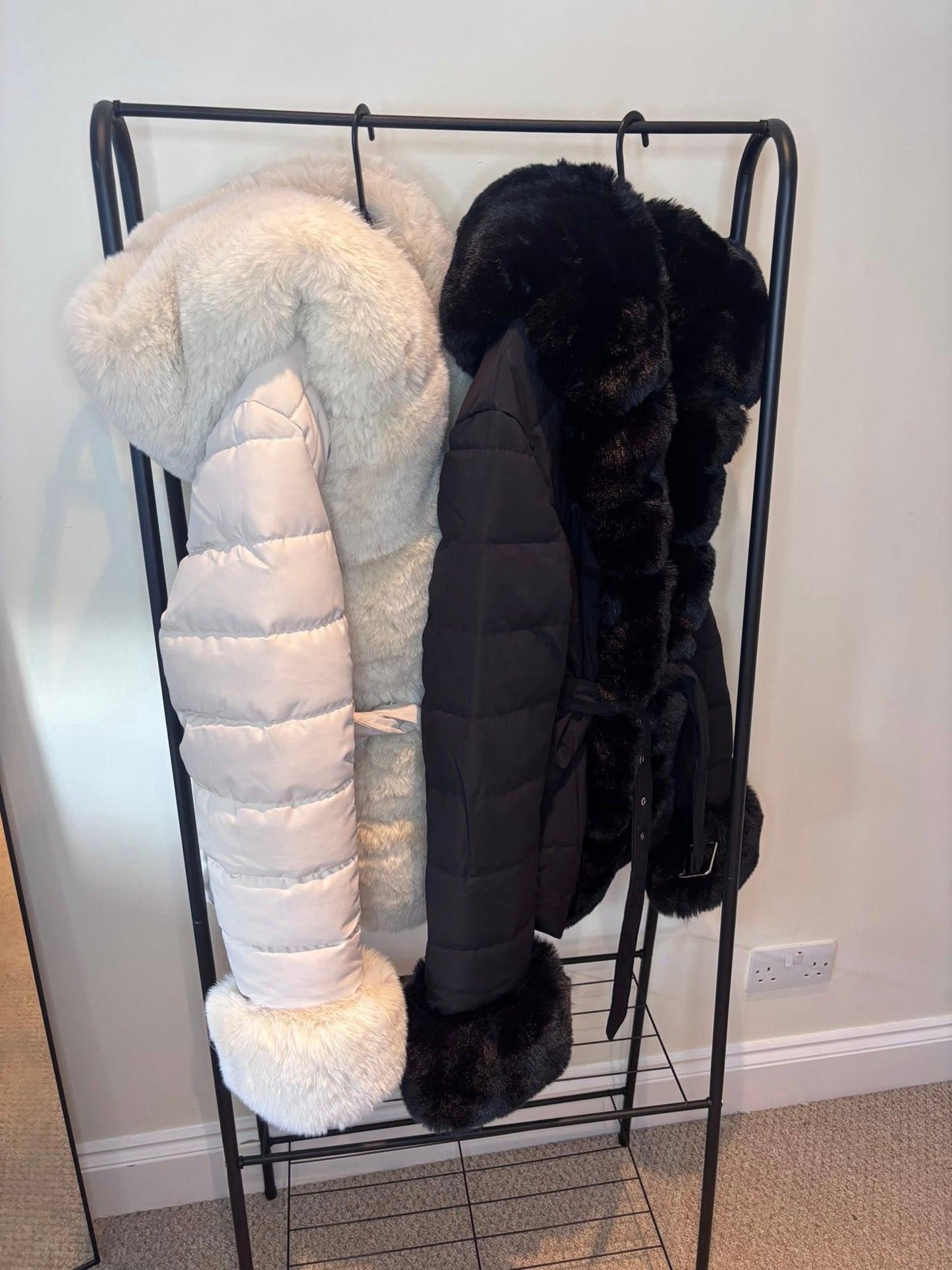 DOLLIE Luxury Faux Fur Belted Coat