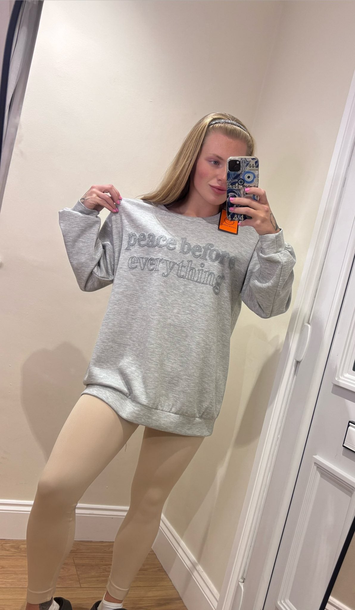 PEACE BEFORE EVERYTHING oversized Jumper